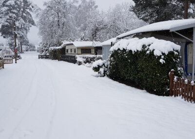 Camping-Platz Winter